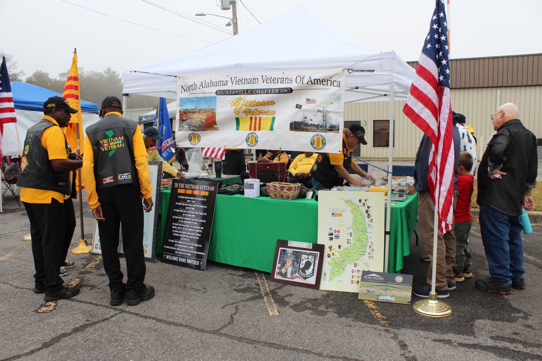 North Alabama Vietnam Veterans of America Chapter 1067 outreach tent