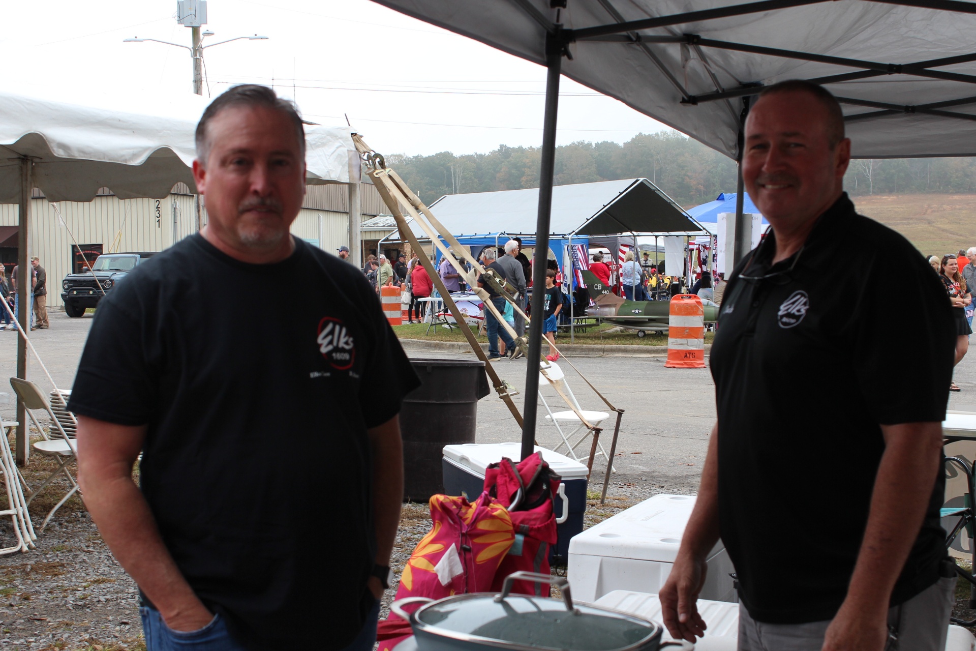 Cullman Elks Lodge #1609 volunteers on the tarmac